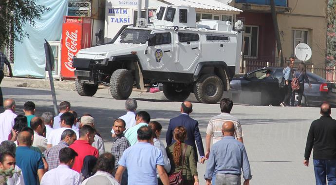 Hakkari'de panik anları!