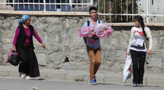 Hakkari'de panik anları!