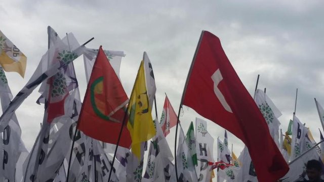 HDP'nin Kazlıçeşme mitingine damga vuran görüntü