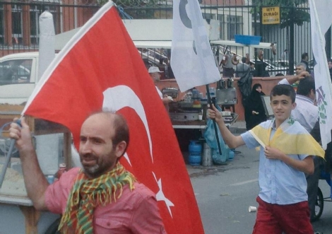 HDP'nin Kazlıçeşme mitingine damga vuran görüntü