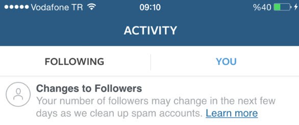 Dikkat! Instagram takipçileriniz düşebilir