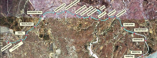Kabataş-Mecidiyeköy-Mahmutbey metrosunda ilk adım
