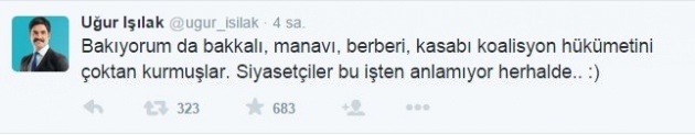 Uğur Işılak'tan o tweet hakkında açıklama Uğur Işılak'tan o tweet hakkında açıklama