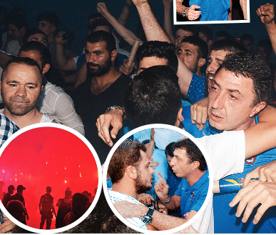 Trabzon'a olaylı karşılama