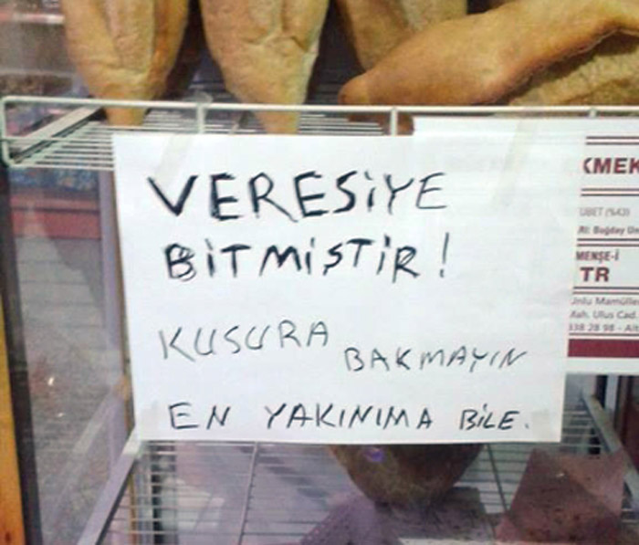 Veresiye defteri kabarınca