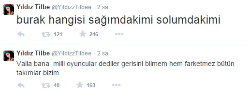 Yıldız Tilbe'den 'Milli Takım' gafı Yıldız Tilbe'den 'Milli Takım' gafı