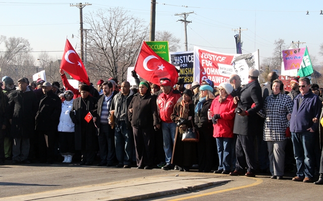 Obama'nın gitmediği yürüyüşe Türkler gitti!