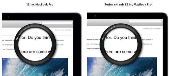 13-inç MacBook Air Vs 13-inç Retina MacBook Pro Karşılaştırma 13-inç MacBook Air Vs 13-inç Retina MacBook Pro Karşılaştırma