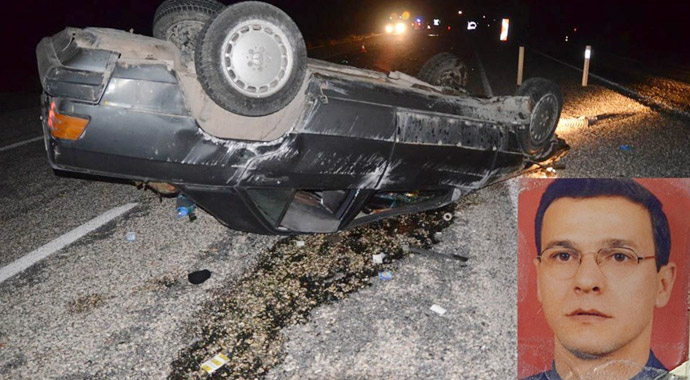 Domuza çarpan aracın sürücüsü öldü Domuza çarpan aracın sürücüsü öldü