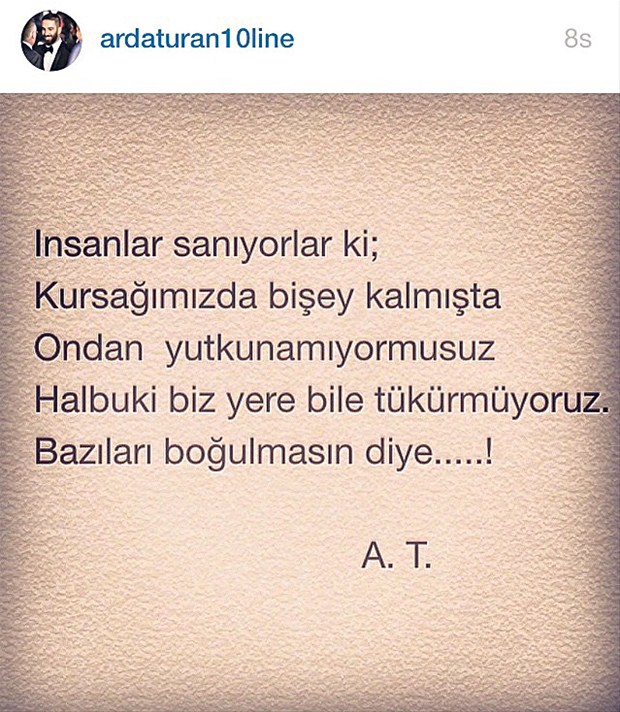 Arda Turan'dan çok ağır sözler! Arda Turan'dan çok ağır sözler!