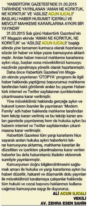 Acun Ilıcalı o tekzibi yayınladı