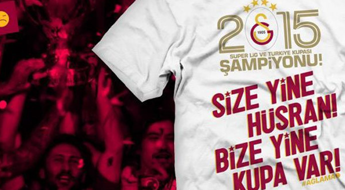 Galatasaray'dan rakiplerine tişörtlü gönderme