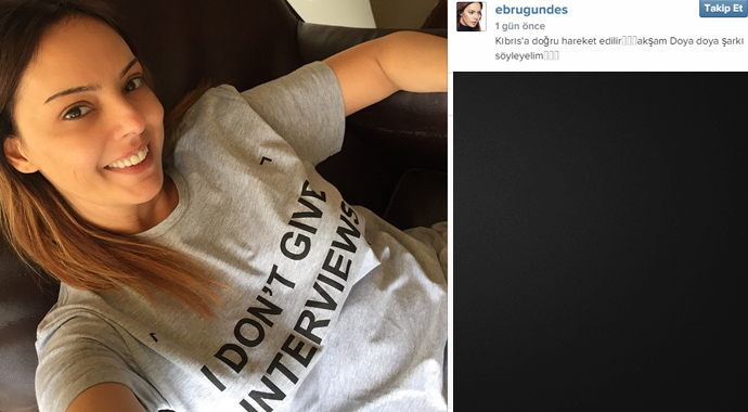 Ebru Gündeş'ten gazetecilere ilginç mesaj Ebru Gündeş'ten gazetecilere ilginç mesaj