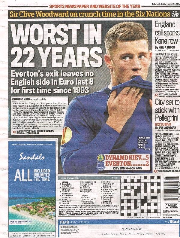 İngilizler üzgün: "22 yılın en kötüsü" İngilizler üzgün: "22 yılın en kötüsü"