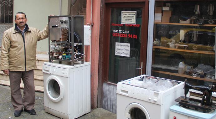 Tamirciden LPG'li kombi