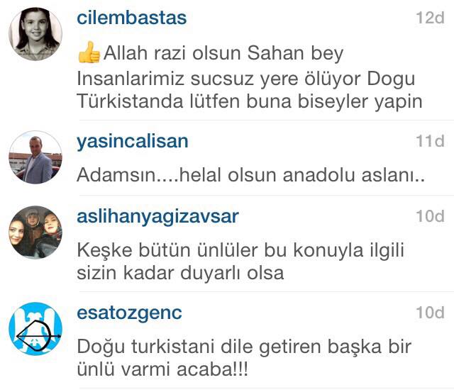 Şahan Gökbakar'dan Doğu Türkistan'a destek Şahan Gökbakar'dan Doğu Türkistan'a destek