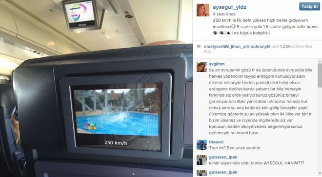 İbrahim Tatlıses'in eski eşi Ayşegül Yıldız'dan hızlı trene övgü