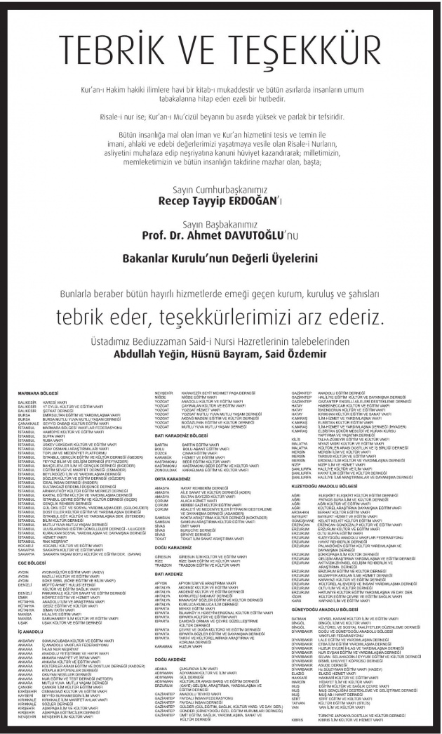 Erdoğan ve Davutoğlu'na anlamlı teşekkür Erdoğan ve Davutoğlu'na anlamlı teşekkür