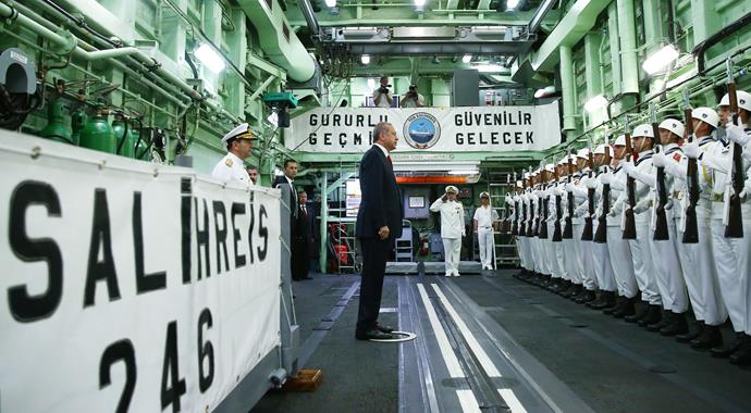 Erdoğan tatbikatı başkomutan olarak izledi Erdoğan tatbikatı başkomutan olarak izledi