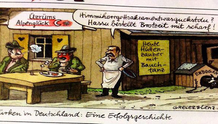 Almanya'da, Cumhurbaşkanı Erdoğan'a büyük saygısızlık