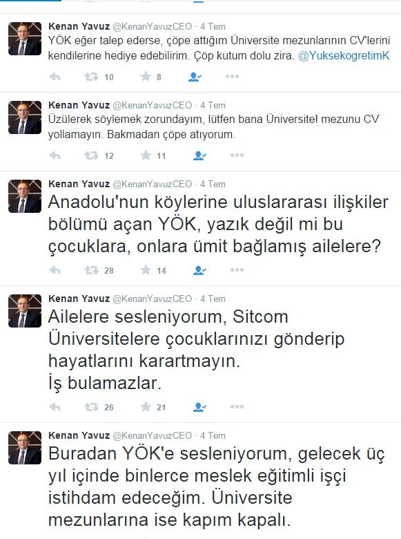 Ünlü CEO, YÖK'e fena saldırdı!