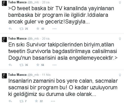 Doğukan Manço'nun eşinden olay tweet! Doğukan Manço'nun eşinden olay tweet!