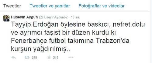CHP'li vekilden skandal Fenerbahçe tweeti! CHP'li vekilden skandal Fenerbahçe tweeti!