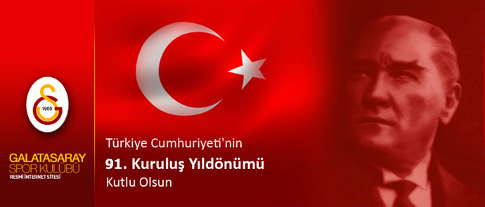 Galatasaray'dan Cumhuriyet Bayramı mesajı