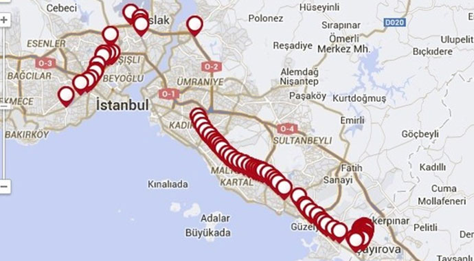 İşte 500T'nin yeni güzergahı İşte 500T'nin yeni güzergahı