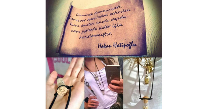 Hakan Hatipoğlu adadan getirdiği kumları satıyor Hakan Hatipoğlu adadan getirdiği kumları satıyor