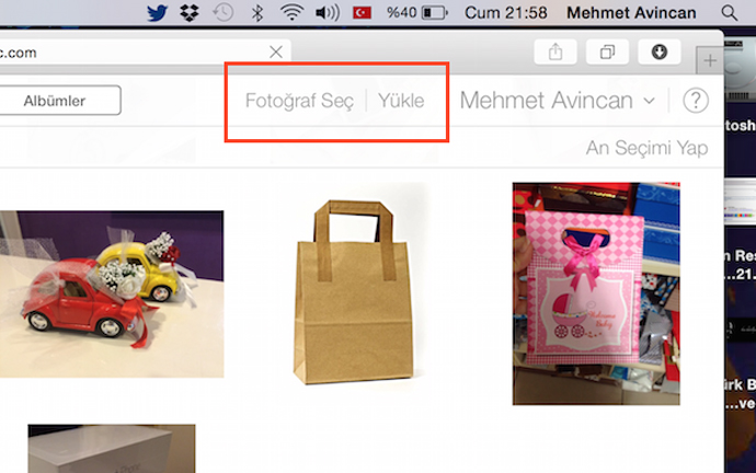 iCloud'a Web'den Fotoğraf Yükleme Özelliği Geldi