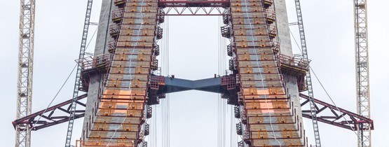 3. Köprü inşaatında kedi yolu tamamlandı