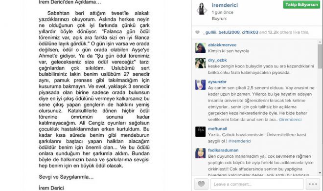 İrem Derici'den üniversite öğrencilerine hakaret İrem Derici'den üniversite öğrencilerine hakaret