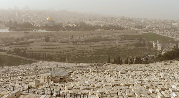 Kudüs'te kum fırtınası Kudüs'te kum fırtınası