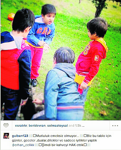 Gülben Ergen'den mutluluk pozu Gülben Ergen'den mutluluk pozu