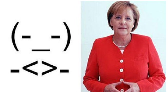 Angela Merkel smiley oldu!