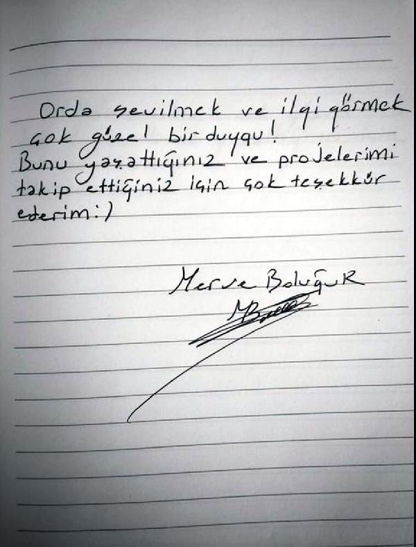 Merve Boluğur'dan Arap hayranlarına teşekkür