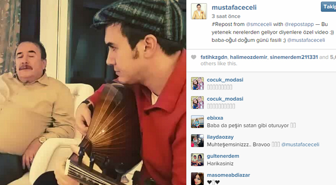 Mustafa Ceceli çaldı babası söyledi Mustafa Ceceli çaldı babası söyledi