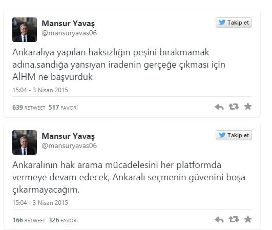 Mansur Yavaş AİHM'e gidiyor! Mansur Yavaş AİHM'e gidiyor!