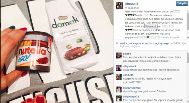 Ebru Şallı'dan herkesi şaşırtan kare! Ebru Şallı'dan herkesi şaşırtan kare!