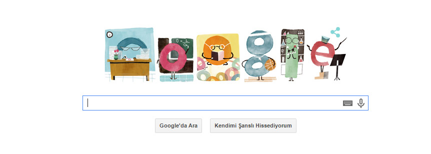 24 Kasım Öğretmenler Günü Doodle oldu 24 Kasım Öğretmenler Günü Doodle oldu