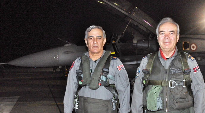 Orgeneraller gökyüzünde buluştu Orgeneraller gökyüzünde buluştu