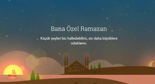 Google'dan Ramazan'a özel sayfa Google'dan Ramazan'a özel sayfa