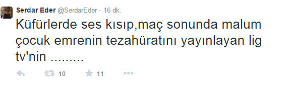 Serdar Eder'den şaşırtan tweet Serdar Eder'den şaşırtan tweet