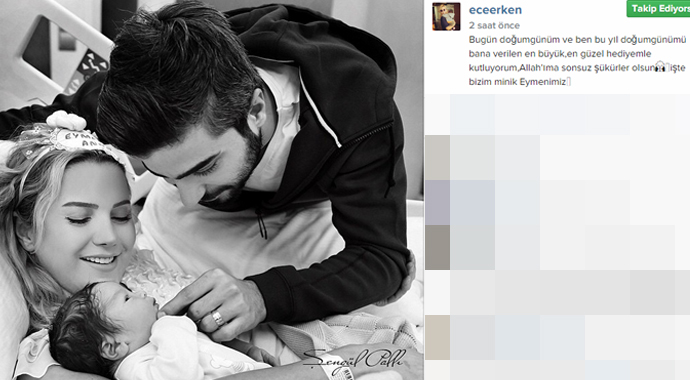 İşte Ece Erken'in bebeği