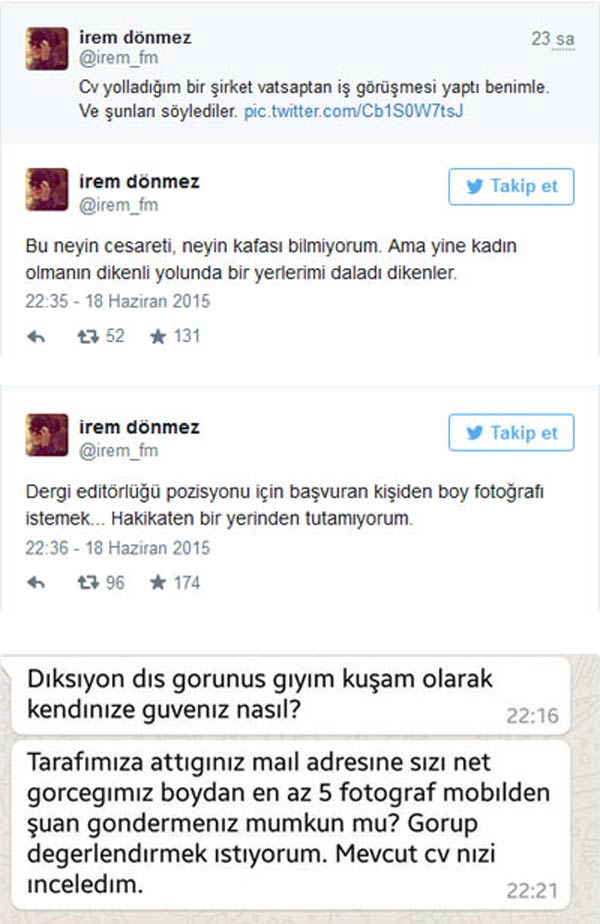 İş başvurusuna WhatsApp'tan taciz!