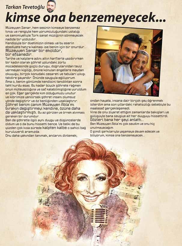 Tarkan'ın gözünden Müzeyyen Senar