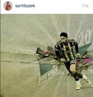 Beşiktaşlı futbolcudan F.Bahçe paylaşımı