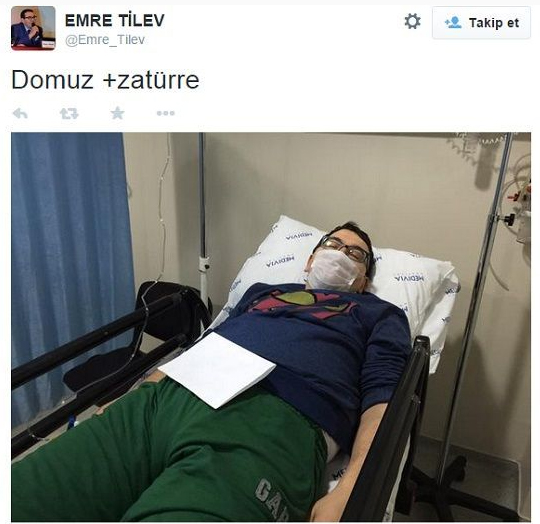 Ünlü spikere domuz gribi teşhisi Ünlü spikere domuz gribi teşhisi