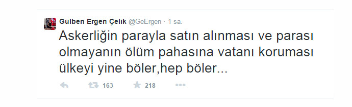 Gülben Ergen'den çarpıcı bedelli yorumu Gülben Ergen'den çarpıcı bedelli yorumu